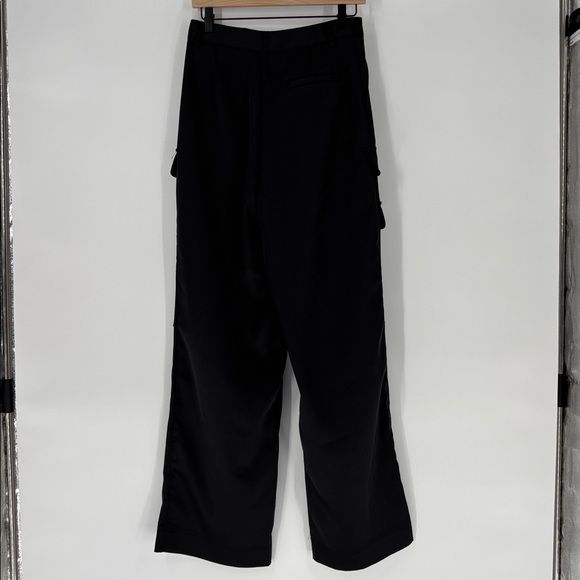 Noli Milan satin cargo pants black 4 - Picture 3 of 4
